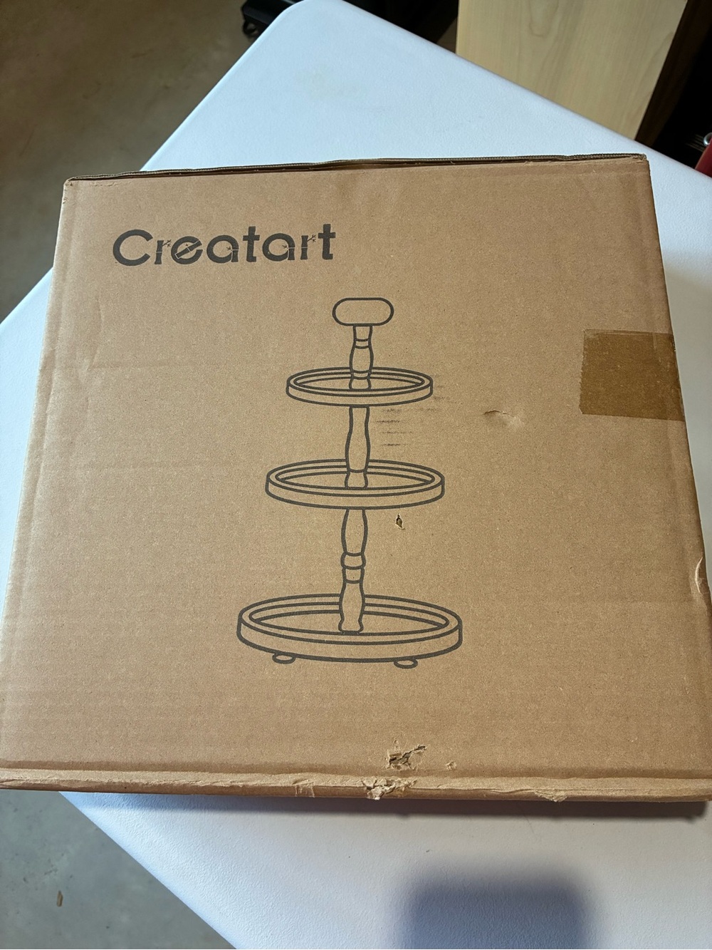 Creatart 3-Tier Tray Decorative Wood with Avocado 🥑 Decor NWT!